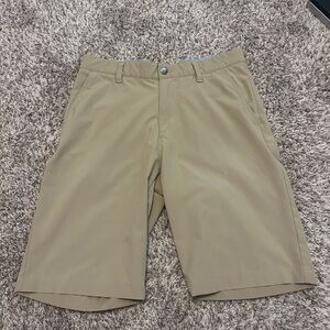 adidas Men's Khaki Flat Front Shorts